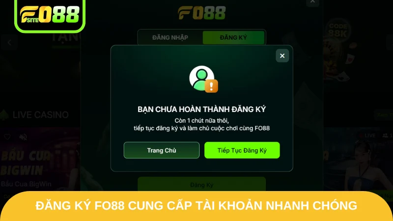 Đăng Ký Fo88 - Tìm Hiểu Các Bước Thực Hiện Chuyên Nghiệp 1 Đăng ký Fo88 cung cấp tài khoản nhanh chóng